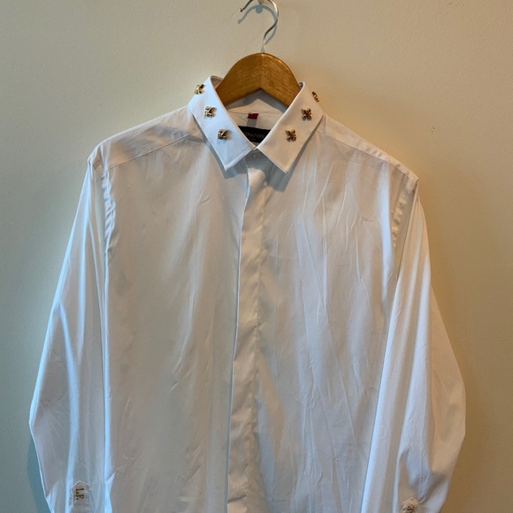 Men’s Slim-Fit Performance Stretch Solid Shirt - Picture 6 of 12